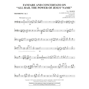 Fanfare And Concertato on "All Hail the Power of Jesus' Name" - Trombone 1 & 2