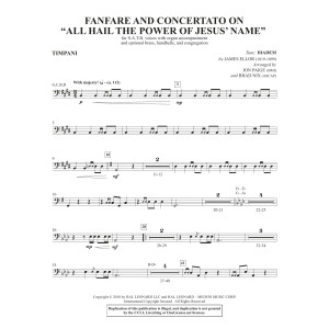 Fanfare And Concertato on "All Hail the Power of Jesus' Name" - Timpani