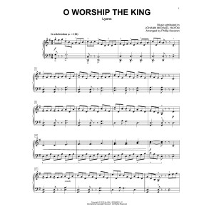 O Worship The King (arr. Phillip Keveren)