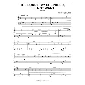 The Lord's My Shepherd, I'll Not Want (arr. Phillip Keveren)