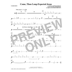Come, Thou Long-Expected Jesus (arr. Heather Sorenson) - Tambourine