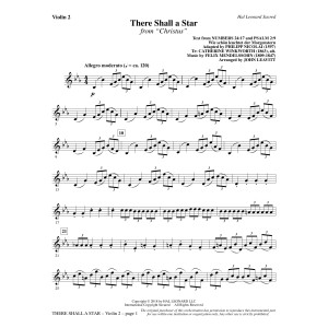 There Shall a Star (arr. John Leavitt) - Violin 2