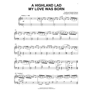 A Highland Lad My Love Was Born [Classical version] (arr. Phillip Keveren)