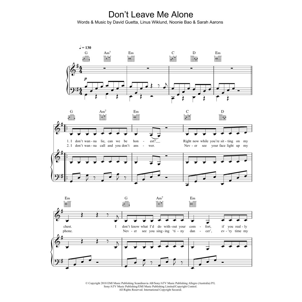 Don't Leave Me Alone (featuring Anne-Marie)