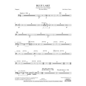 Blue Lake (Overture for Concert Band) - Timpani