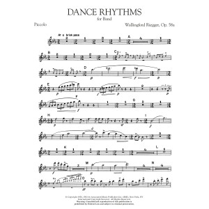 Dance Rhythms for Band, Op. 58 - Piccolo