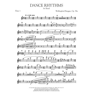 Dance Rhythms for Band, Op. 58 - Flute 1