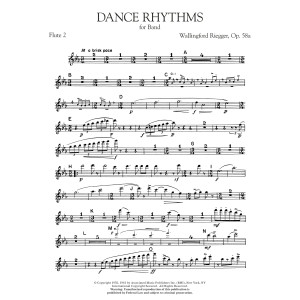 Dance Rhythms for Band, Op. 58 - Flute 2