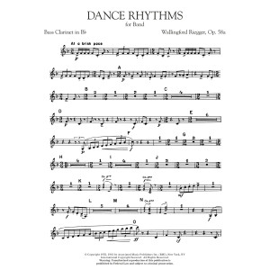 Dance Rhythms for Band, Op. 58 - Bass Clarinet in Bb