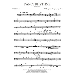 Dance Rhythms for Band, Op. 58 - Trombone 3