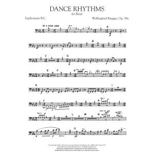Dance Rhythms for Band, Op. 58 - Euphonium B.C.