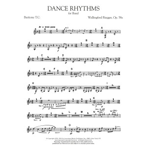 Dance Rhythms for Band, Op. 58 - Baritone T.C.