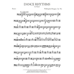 Dance Rhythms for Band, Op. 58 - Basses