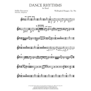 Dance Rhythms for Band, Op. 58 - Mallet Percussion