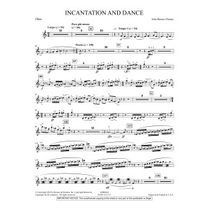 Incantation and Dance - Oboe