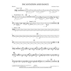 Incantation and Dance - Bassoon