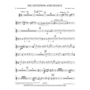 Incantation and Dance - Eb Alto Sax 1