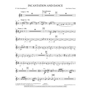 Incantation and Dance - Eb Alto Sax 2