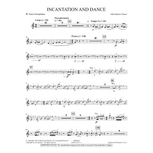 Incantation and Dance - Bb Tenor Sax