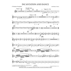 Incantation and Dance - Eb Baritone Sax