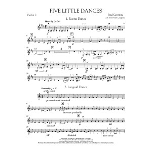 Five Little Dances (arr. Paul Longfield) - Violin 2