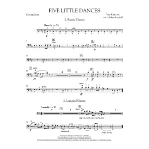 Five Little Dances (arr. Paul Longfield) - Bass