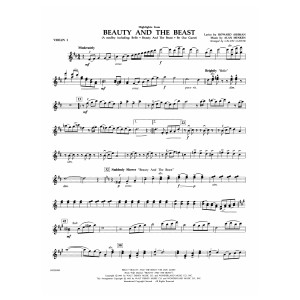 Beauty and the Beast Highlights (arr. Calvin Custer) - Violin 1