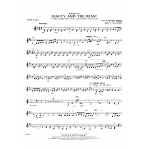 Beauty and the Beast Highlights (arr. Calvin Custer) - Violin 3