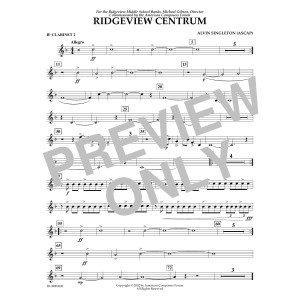 Ridgeview Centrum - Bb Clarinet 2