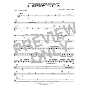 Ridgeview Centrum - Eb Alto Sax 2