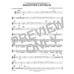 Ridgeview Centrum - Bb Tenor Saxophone