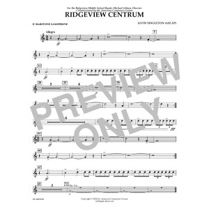 Ridgeview Centrum - Eb Baritone Saxophone