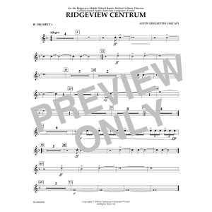 Ridgeview Centrum - Bb Trumpet 1