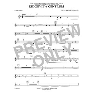 Ridgeview Centrum - Bb Trumpet 2