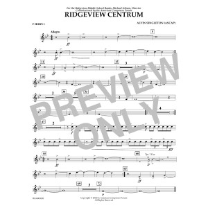 Ridgeview Centrum - F Horn 1