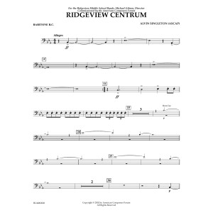 Ridgeview Centrum - Euphonium in Bass Clef