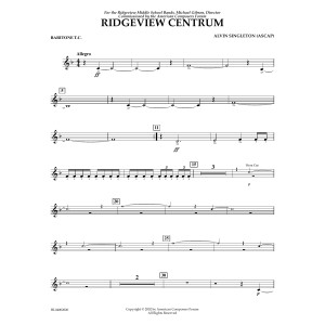 Ridgeview Centrum - Euphonium in Treble Clef