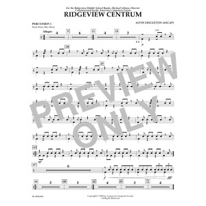 Ridgeview Centrum - Percussion 1