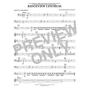 Ridgeview Centrum - Timpani, Vibraphone