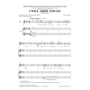 I Will Arise And Go