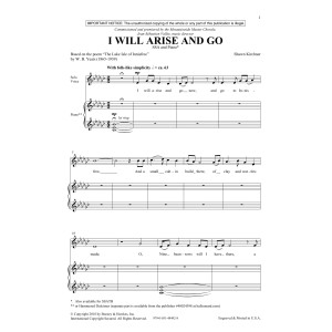 I Will Arise And Go