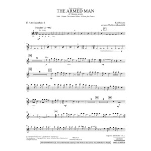 The Armed Man (from A Mass for Peace) (arr. Robert Longfield) - Eb Alto Saxophone 1