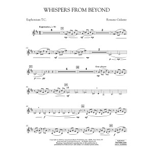 Whispers from Beyond - Euphonium in Treble Clef