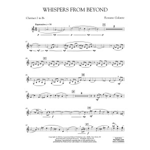 Whispers from Beyond - Bb Clarinet 2