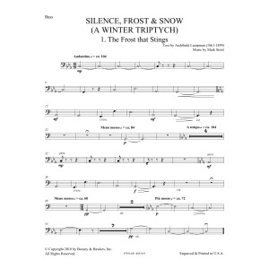 Silence, Frost & Snow (A Winter Triptych) - Double Bass