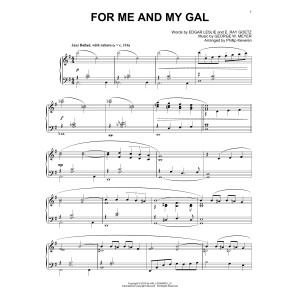For Me And My Gal [Jazz version] (arr. Phillip Keveren)