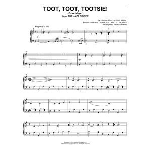 Toot, Toot, Tootsie! (Good-bye!) [Jazz version] (arr. Phillip Keveren)