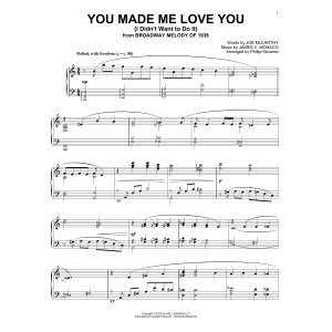 You Made Me Love You (I Didn't Want To Do It) [Jazz version] (arr. Phillip Keveren)