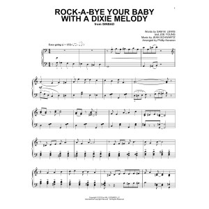 Rock-A-Bye Your Baby With A Dixie Melody [Jazz version] (arr. Phillip Keveren)
