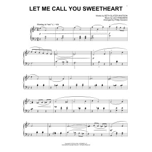 Let Me Call You Sweetheart [Jazz version] (arr. Phillip Keveren)
